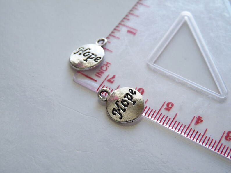 10x Hope Charms Word Charms Charms for Bracelets Small Etsy