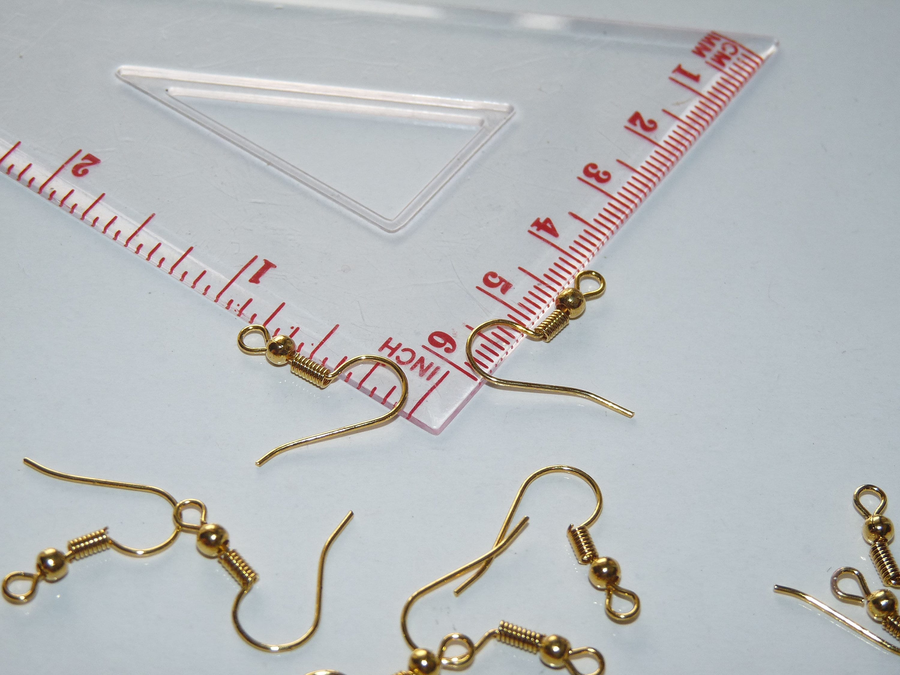 Earring Hooks Gold Plated French Ear Wires Fish Hook Earrings 100 pcs DIY Craft | UK Earring Hooks Gold Plated French Ear Wires Fish Hook Earrings 100 pcs DIY Craft | UK