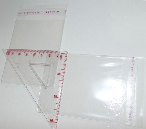 200 Sachets Transparents Auto-Adhésifs 6x6 Cm - Plastique PP Épais 25µm - Stockage Petits Objets