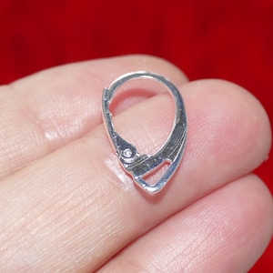 10pcs 925 Silver Plated Lever Back French Earring Hooks C825