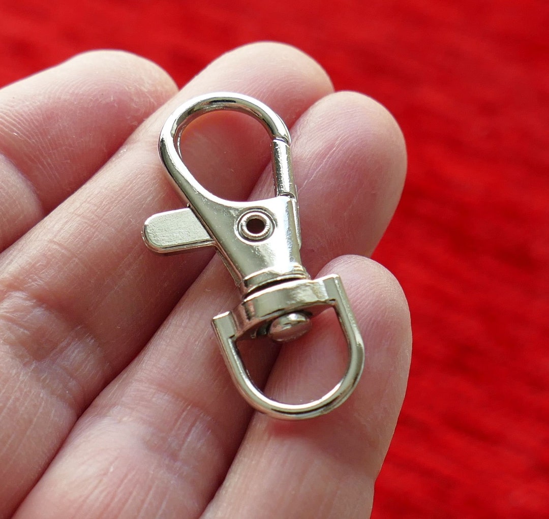 1/4x Swivel Lobster Claw Clasp Rotary Hooks, Large Dull Silver H033 Etsy