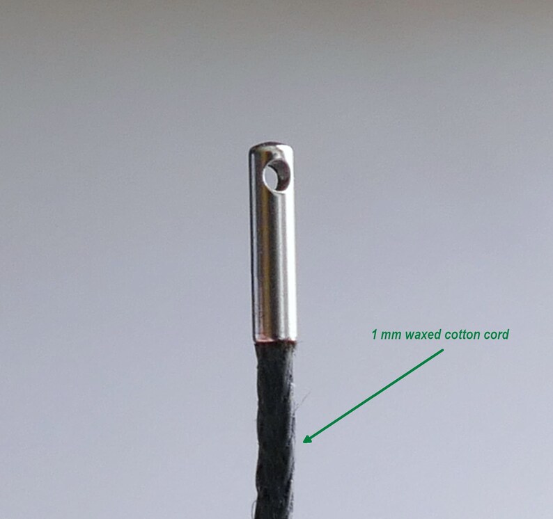 20x Stainless Steel 1mm Round Leather Cord Glue in Cord End Etsy