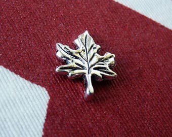 5/10x Maple Leaf Charms, Antique Silver Tone Leaves Pendants C549