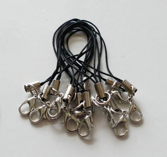 10x Black/red/pink/green Lanyard Lariat Strap Cord Lobster Clasp