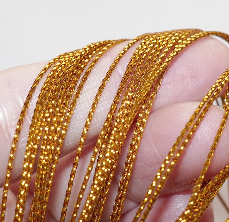 10 Yard Gold/silver Metallic Christmas Ornament Hanger Craft Etsy