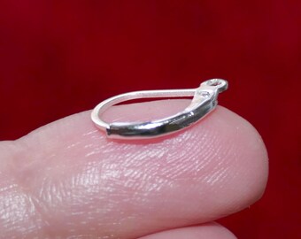 U Pick 10 Stu00fccke Echt 925 Sterling Silber Leverback Ohrring Haken Offen Ring Ohr Draht Hypoallergen Fu00fcr DIY Tropfen Ohrringe Schmuck Machen