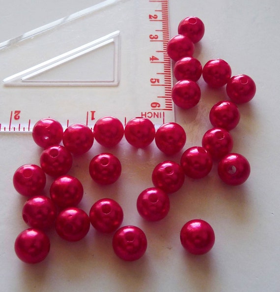 100 Pezzi Di Perline Rotonde In Acrilico Di Velluto Da 10 Mm Per Creazione Di Gioielli, Collana Girocollo, Ciondoli Con Nappe - Foto 6