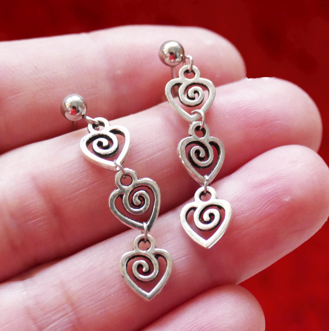 Orecchini alla moda in argento sterling, con chiusura a farfalla