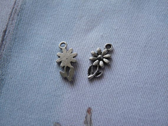 Charm A Forma Di Cuore Con Margherita In Argento Sterling S925 - Foto 10