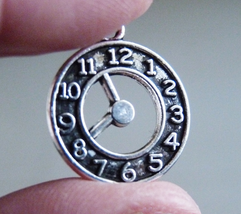 25x Clock Charm Charms for Bracelet Watch Pendant Bulk Etsy