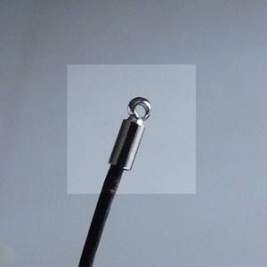 20x Round Cord/Chain End Caps, Fit 1mm  Silver Tone Tube Glue in Tip Caps B163
