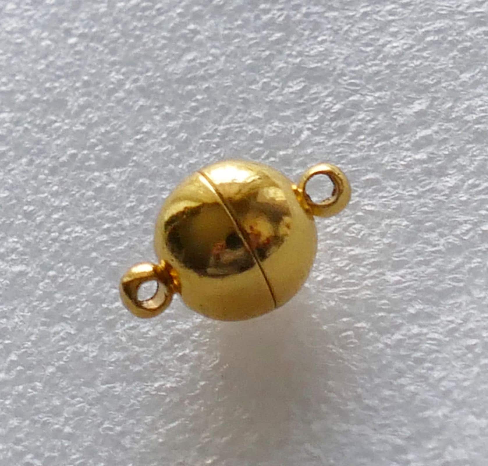 2x Strong Ball Magnetic 10mm Clasp Closure for Jewelry Bracelet