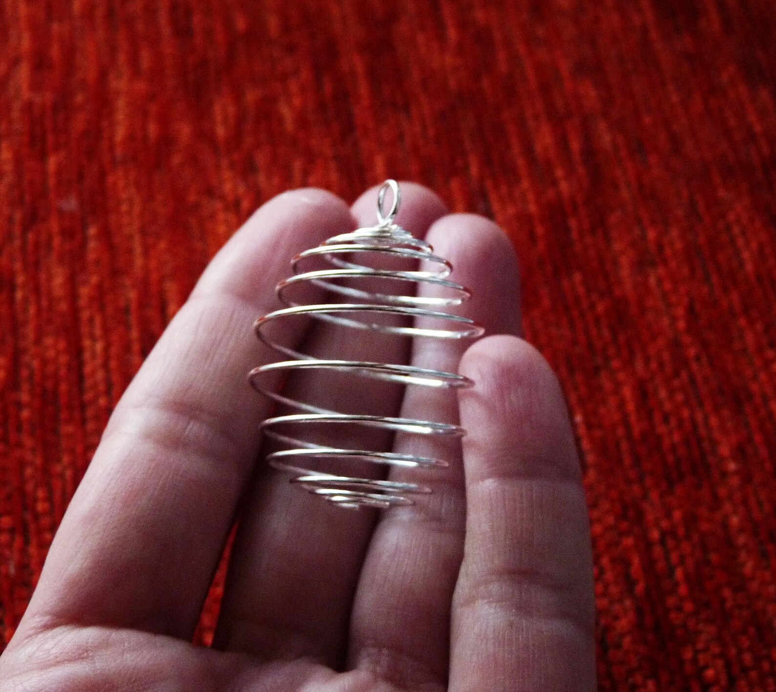 5x Bead Cage, 25x38mm Cage Pendants, Large Bead Cage, Silver Plated