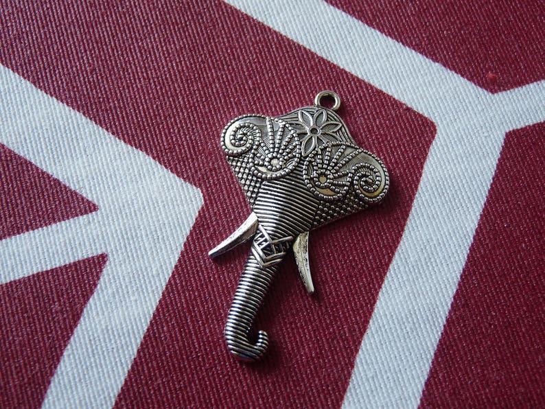 1x Large Elephant Charms Lucky Charms Animal Charms Big Etsy