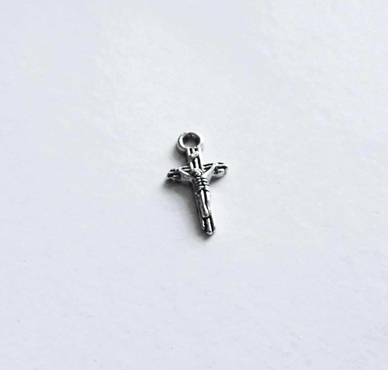 10x Cross Charm Small Jesus on Cross Crucifix Charms for - Etsy
