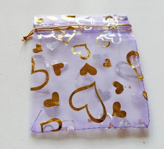50 Sacchetti Regalo In Organza Viola Con Coulisse – 12,7 X 17,8 Cm, In Tessuto Trasparente Lucido, Per Bomboniere, Matrimoni, Compleanni E Baby Shower