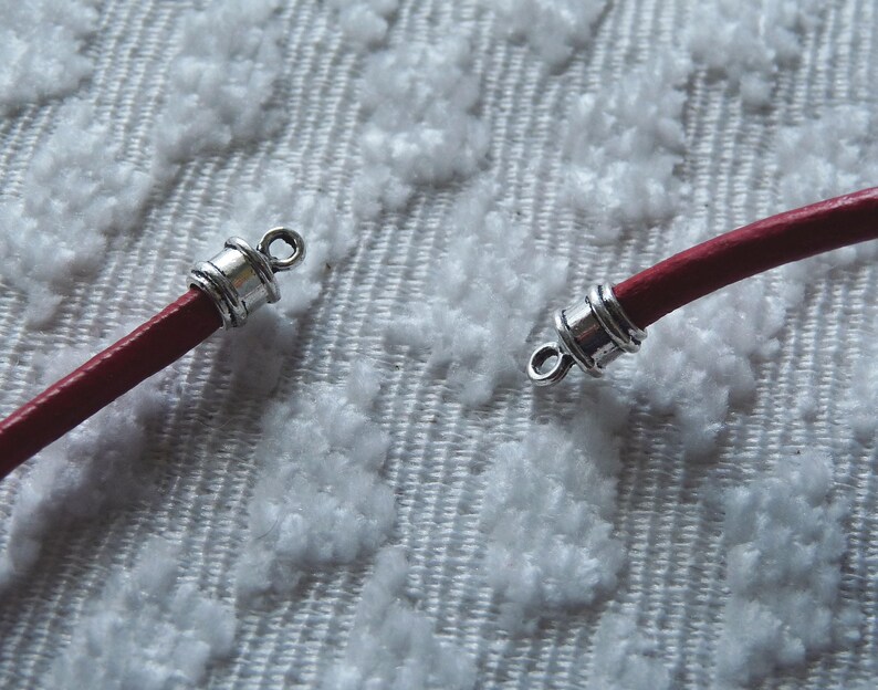 10x Glue in Fit 3mm Round Leather Cord End Tip Caps Antique Etsy