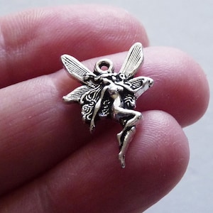5/10x Fee Charms, Engel Charms, Antike Silber Ton Charms, Halskette Anhänger D339