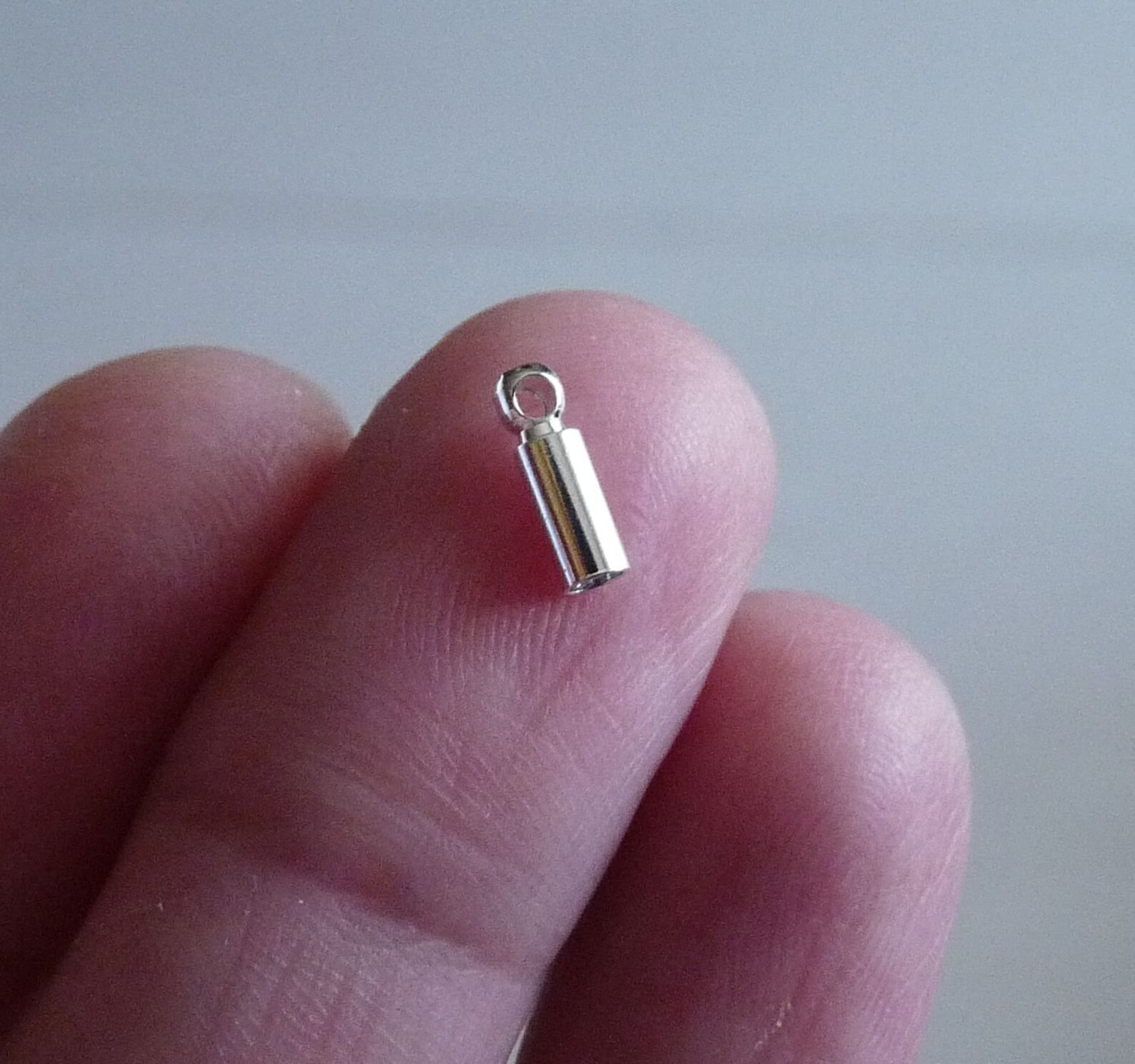10x Cord End Caps Fit 2mm Silver Plated Cord Ending Tube Etsy
