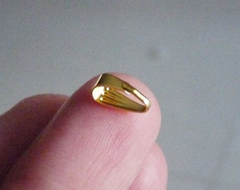 Conectores de fianza colgante de oro de 9 mm de 20/50x, deslizadores de pellizco de tono dorado, fianza a presión, conectores colgantes, conector de collar B272