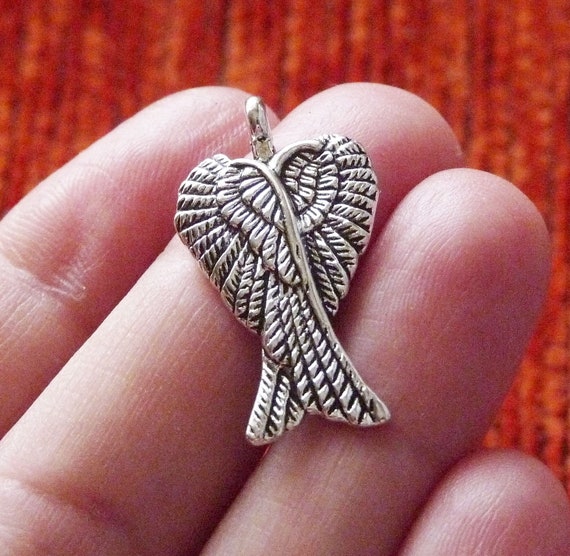 Pendenti Con Ciondoli Con Ali Placcate In Argento Con Angelo - Foto 10