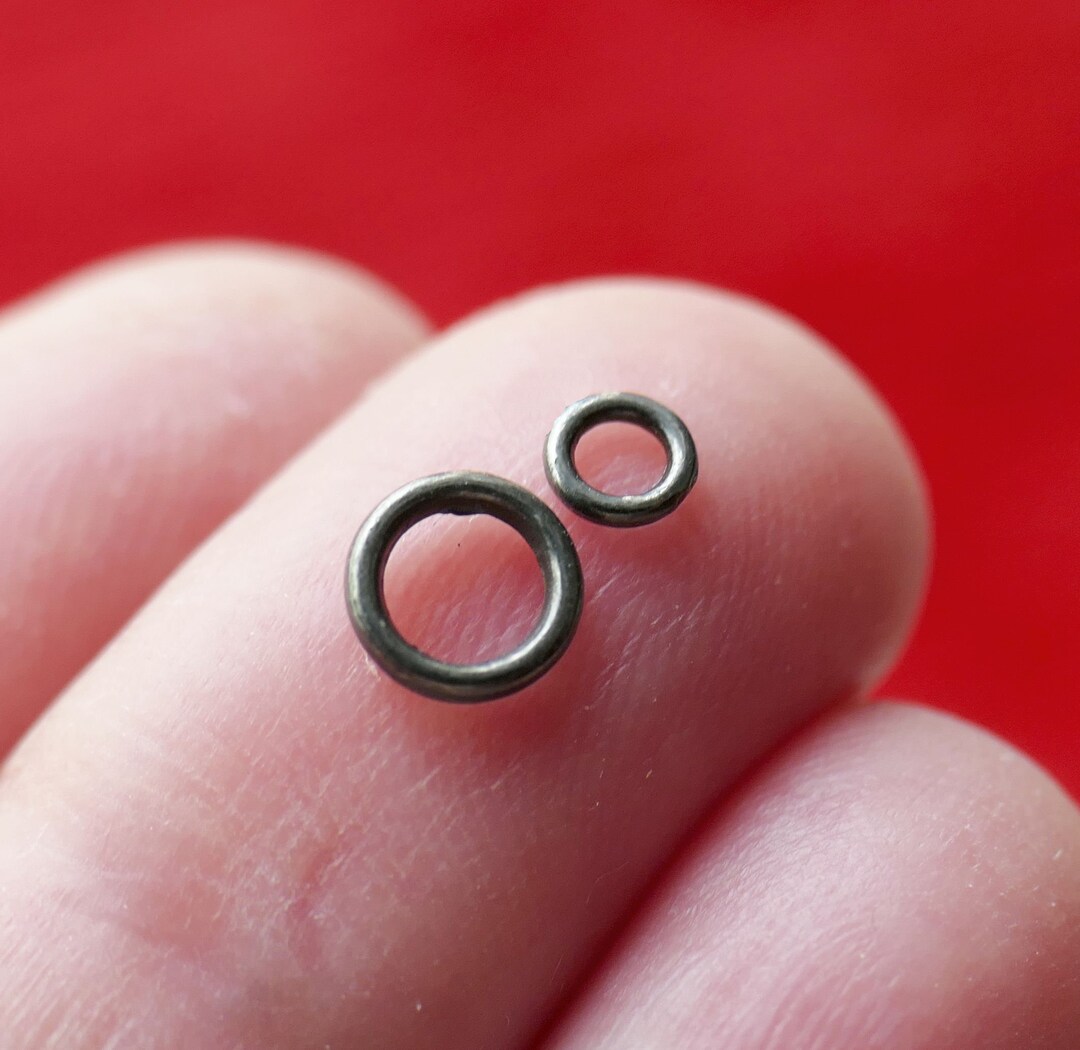 20/50x Black Closed Soldered Jump Rings 4mm/6mm Closed Jump Rings