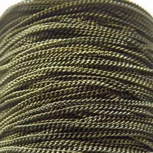 5 Yard Bronze Chain, Antique Brass Curb Chain, 1.5mm Link Chain, Closed Link Chain, Unfinished Chain for Necklaces C420