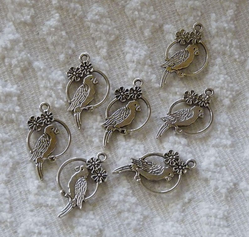 Parrot Charm Bird Charms Charms for Bracelet Cute Bird Etsy