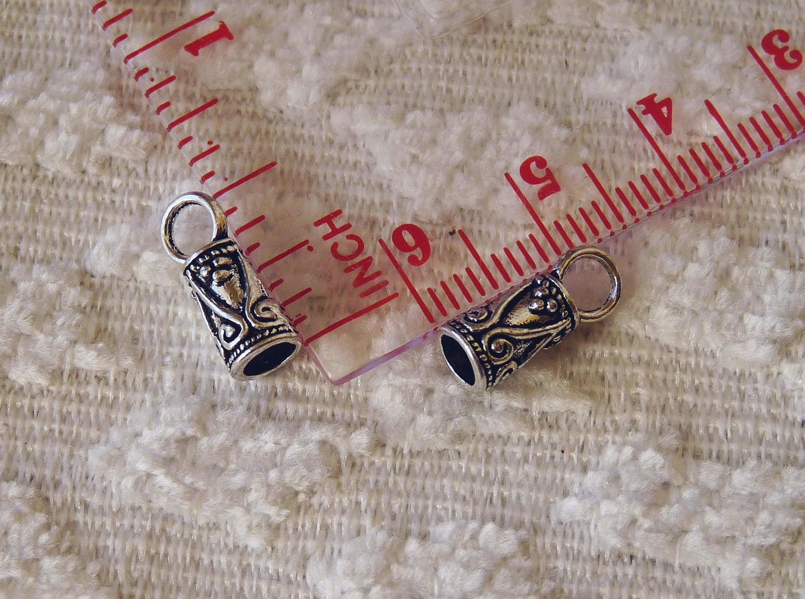 20x Cord Ends 3mm Silver Tone Cord Ending Cord End Caps Bead Etsy