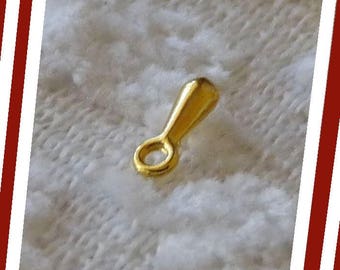 20/50/100x Gold Drop Charms, Teardrop Extension Chain Tail Droplet Charms