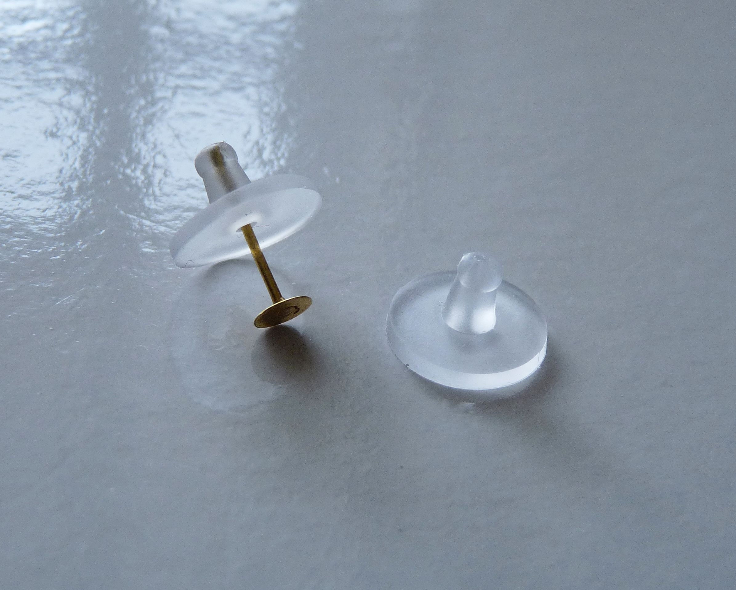 10/20/50x Rubber Earring Backs With Pads, Heavy Duty Earring Stoppers With  Silicone Comfort Discs, Big Earring Nuts 
