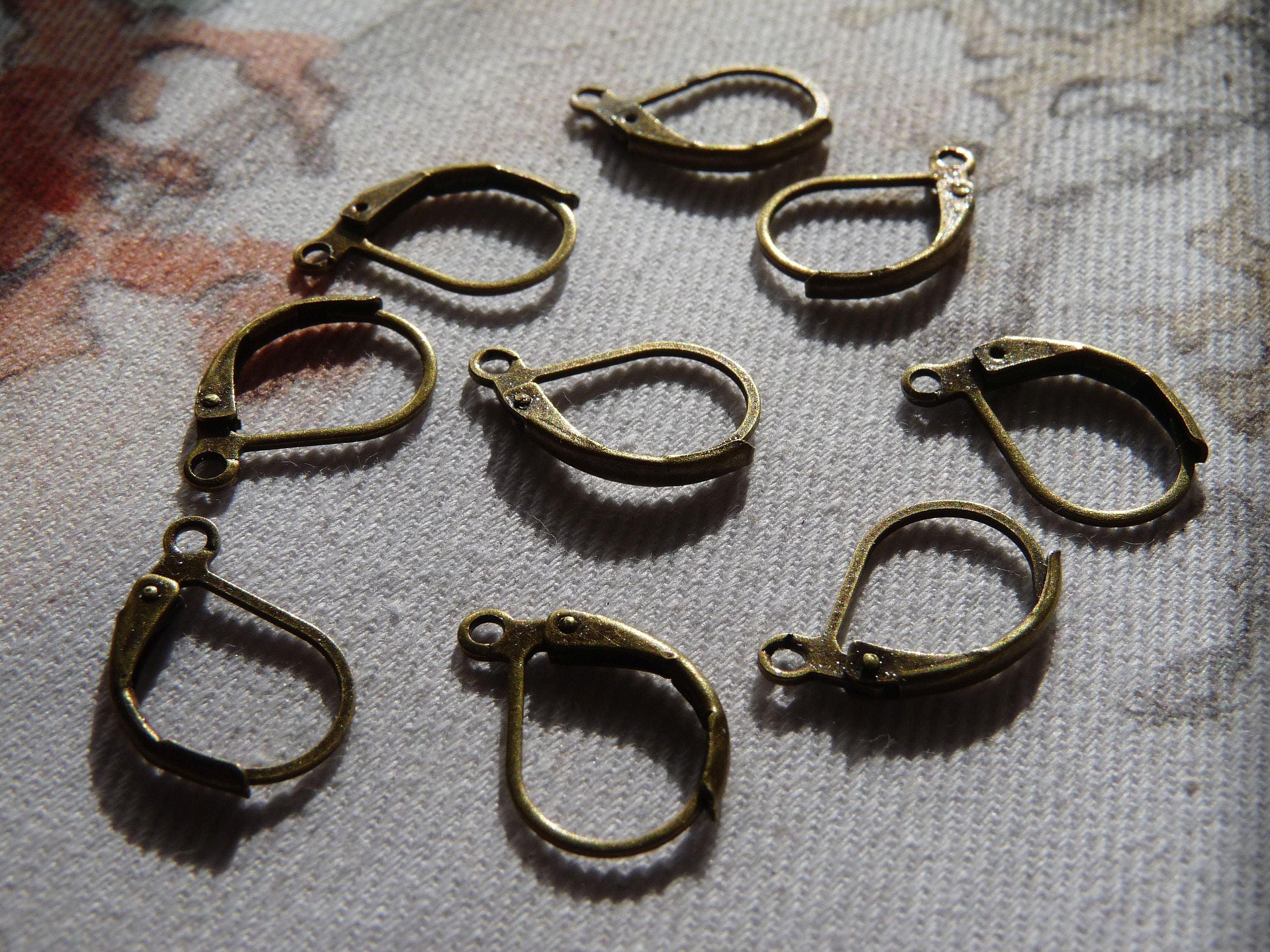 10/30x Lever Back Earring Hooks Bronze Earring Wires French Etsy