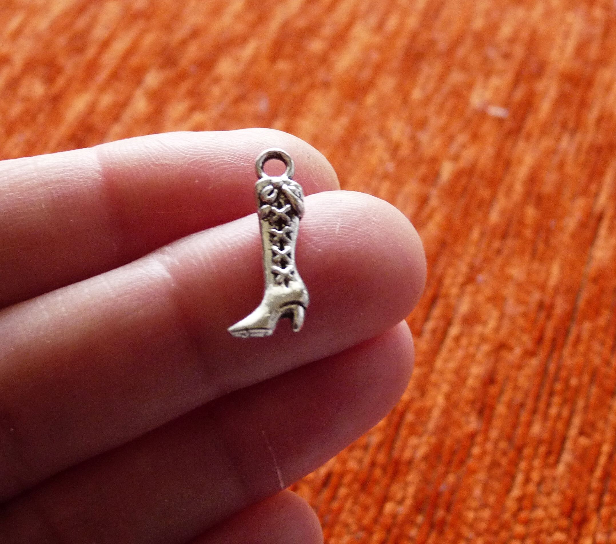 Boot Charm High Heel Boot Charms for Bracelets Antique Etsy