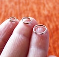 Double Jump Rings, Silver tone Split Rings 4/5/6/8/10/12/14/16/18mm Dark Silver Split Jump Rings, Metal Clasp Connector C356