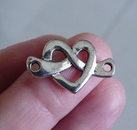 Heart Pretzel Infinity Love Knot Promise Ring Sterling Silver Band Siz