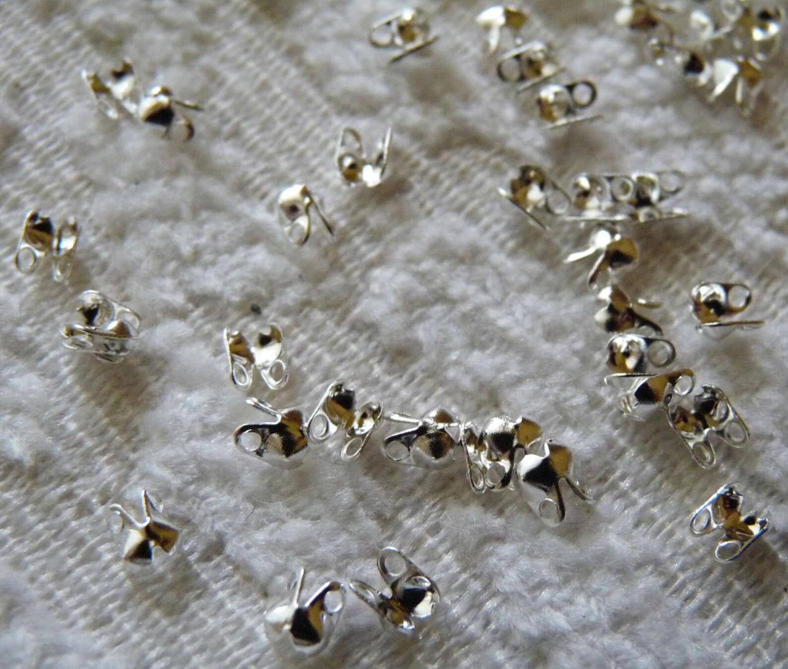 Calottes End Crimps Clamshell Bead Tips with Closed Loop Etsy