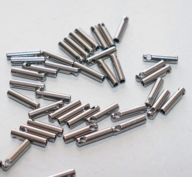 20x Stainless Steel 1mm Round Leather Cord Glue in Cord End Etsy