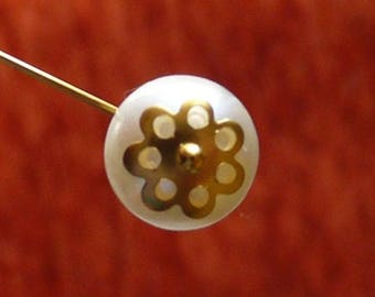 50x Tappi terminali a forma di fiore da 8 mm, distanziatori per perline, colore oro, accessori per la creazione di perline