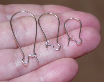 Fishhook Earring Hooks, 200PCS Ear Hooks, Hypo Allergenic Ear Wires with Ball and Coil Silver Tone 18mm for DIY Jewelry Findings