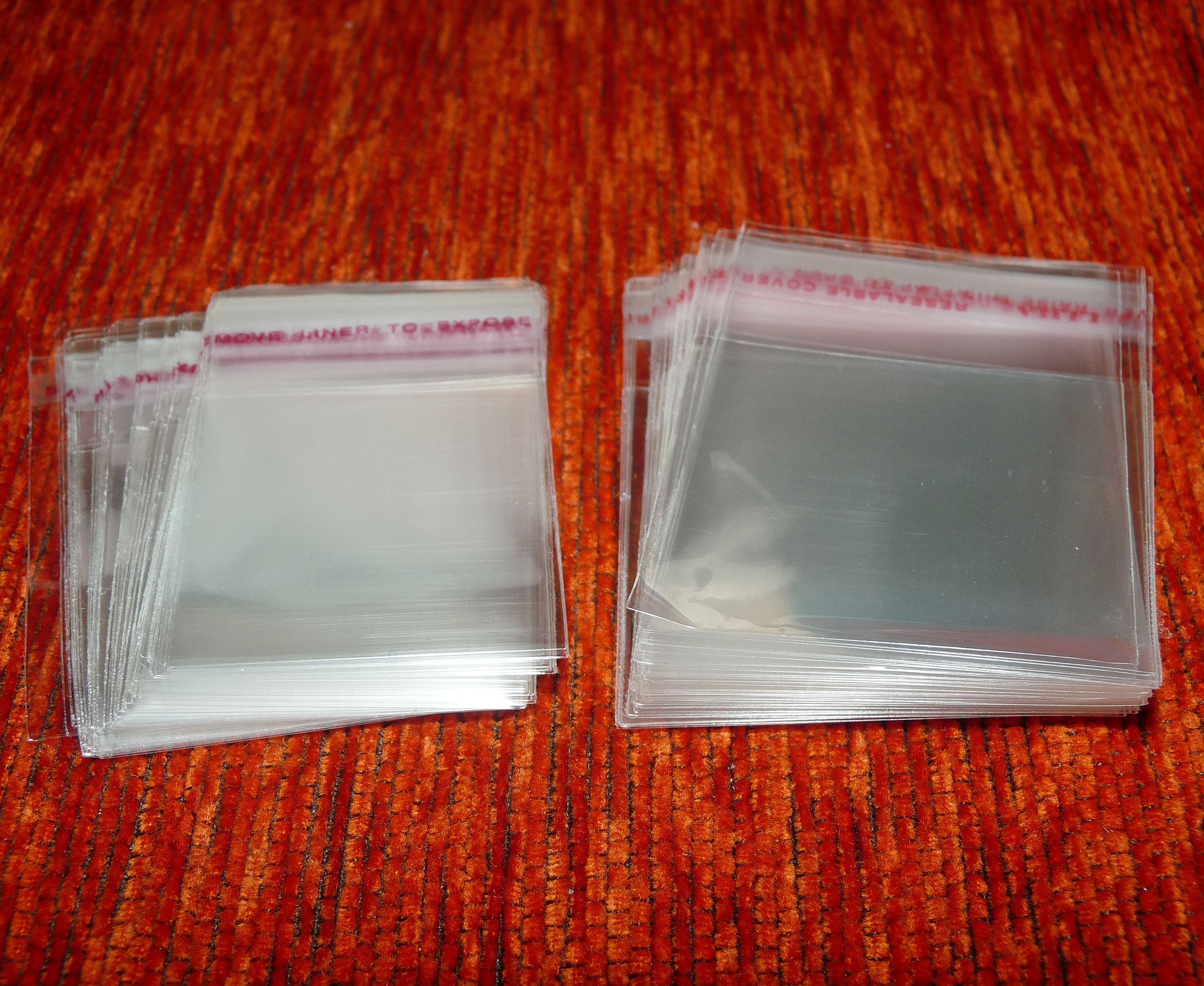 50/100pcs Small Plastic Bag Self Seal Clear Pouches Resealable Zip Lock Bags  For Jewelry Beads