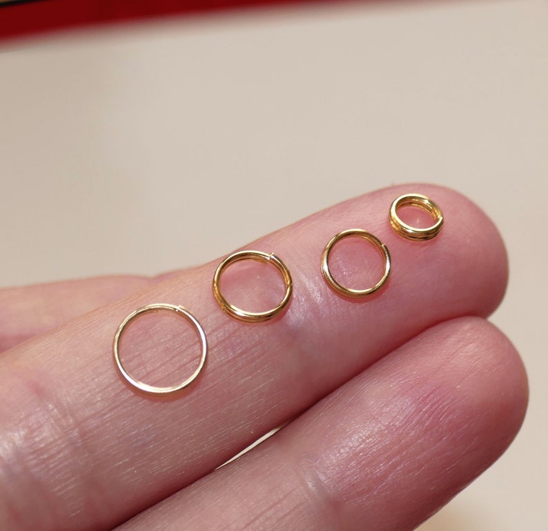 20x Gold Stainless Steel Split Rings Double Loop Jump Rings Etsy