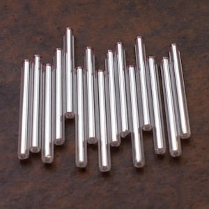 50x Perline di vetro a forma di tromba con rivestimento in argento lungo 30 mm Perline distanziatrici F199