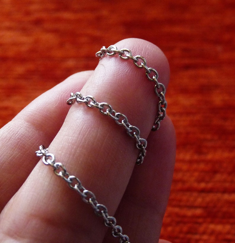 Crystal Necklace Stainless Steel Necklace Hypoallergenic 16 Etsy