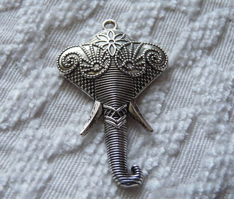 1x Large Elephant Charms Lucky Charms Animal Charms Big Etsy