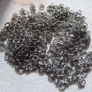 50-300 Silver Tone 3mm Open Jump Rings, DIY Jewelry Making Supplies, Connectors B306