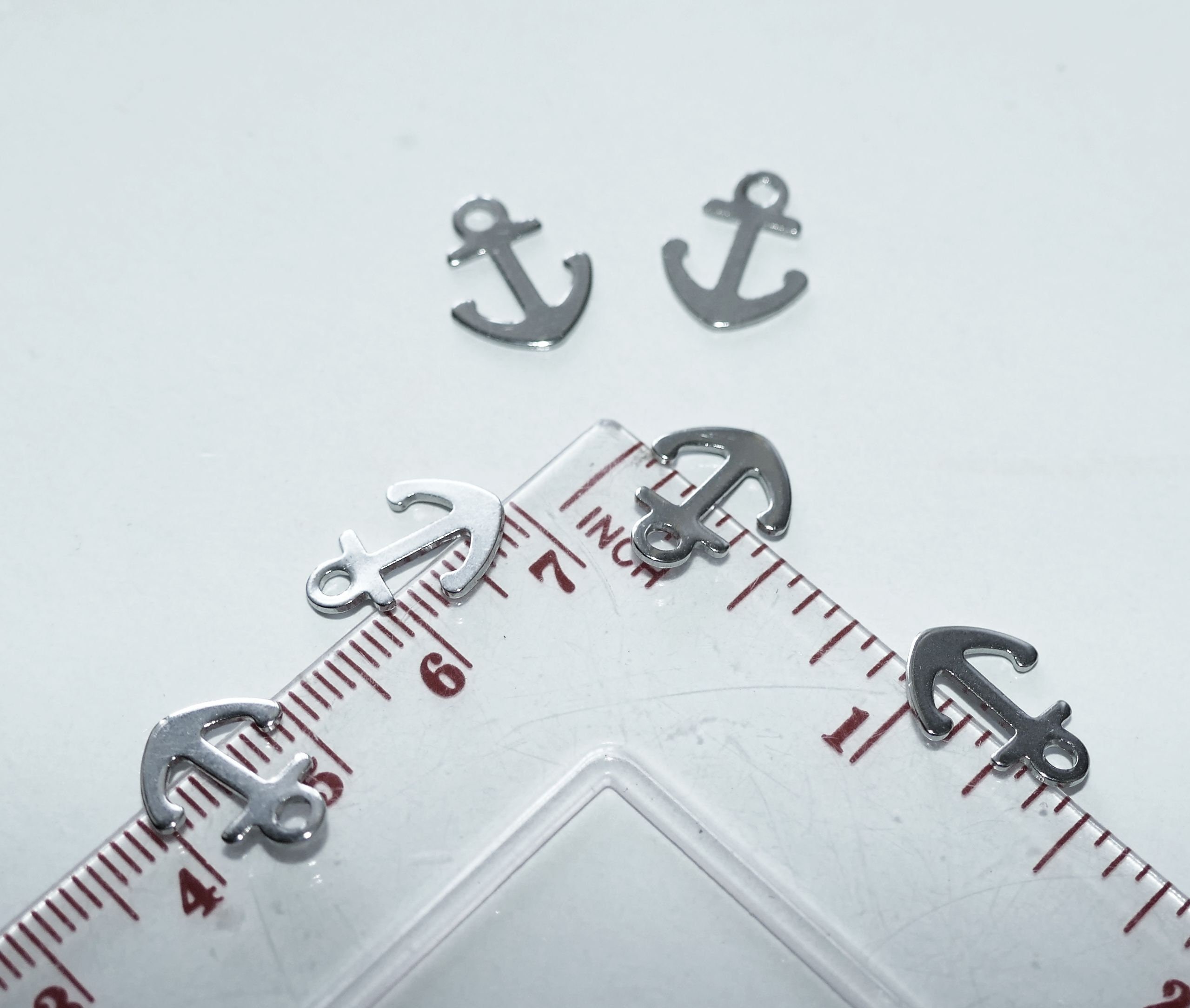 5/10x Stainless Steel Anchor Charms for Bracelet - Etsy