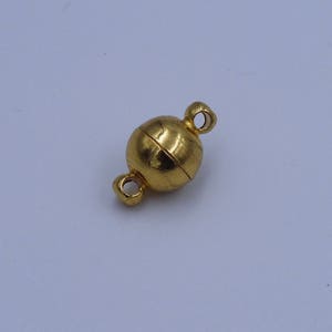 1/3 Sets 8mm Ball Magnetic Clasps, Gold Plated Jewelry Fastener