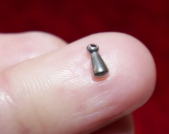 20x Stainless Steel Dangle Tear Drop Charms, Extension Chain End Droplets F383
