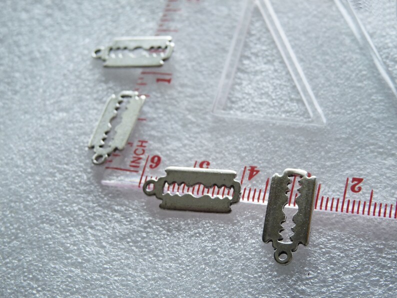 30x Shaver Razor Blade Charm Bulk Charms for Bracelet Etsy