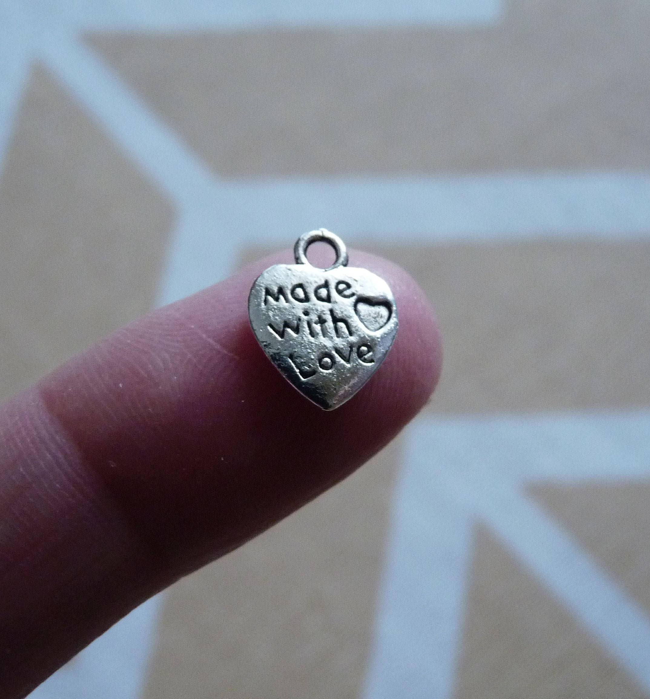 Ciondolo Con Magnete Cuore Smaltato Bianco E Oro - Foto 4